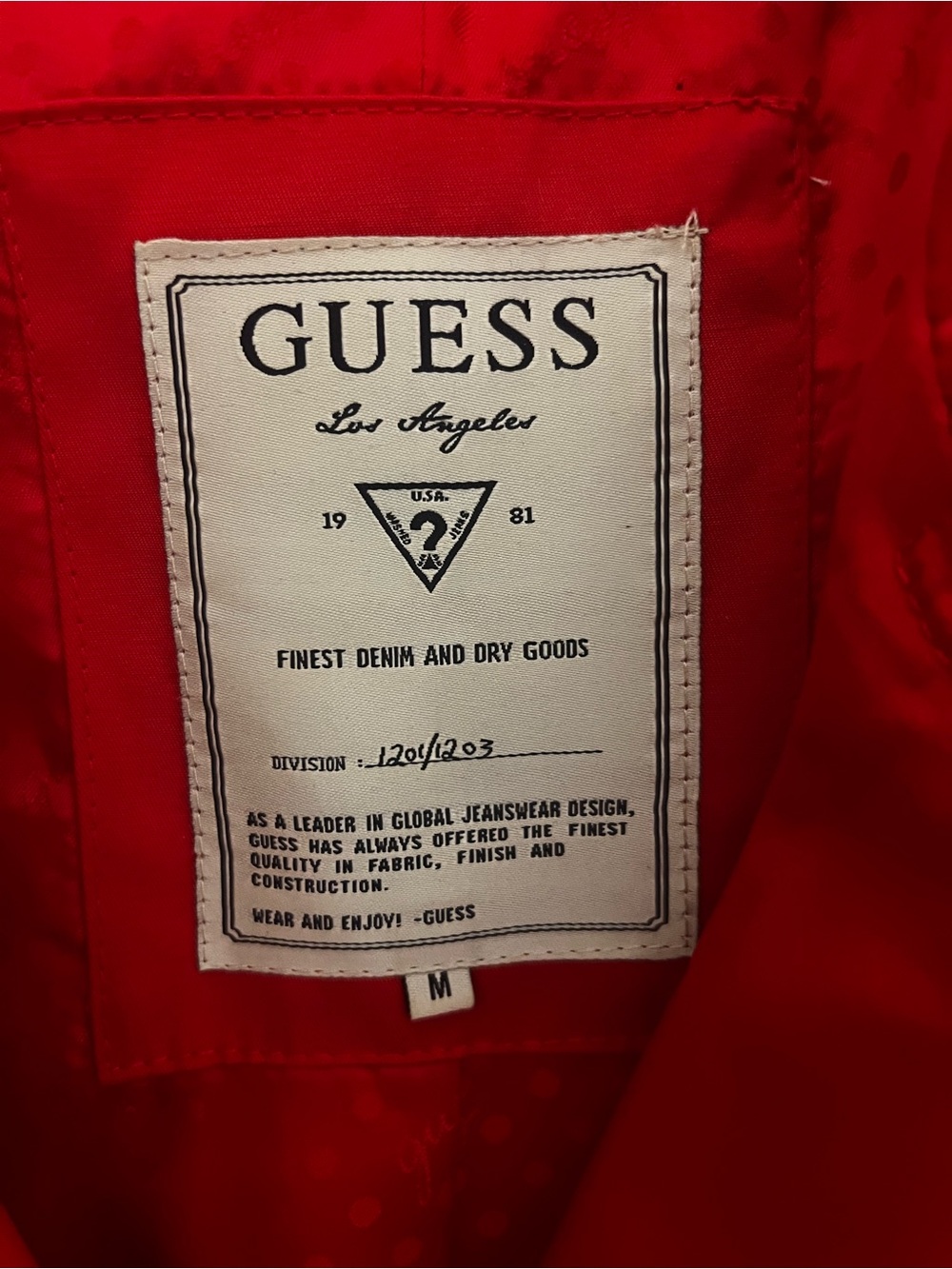 Vintage Guess Red Double Breasted Trench Coat Belted Women’s Medium - Picture 6 of 9